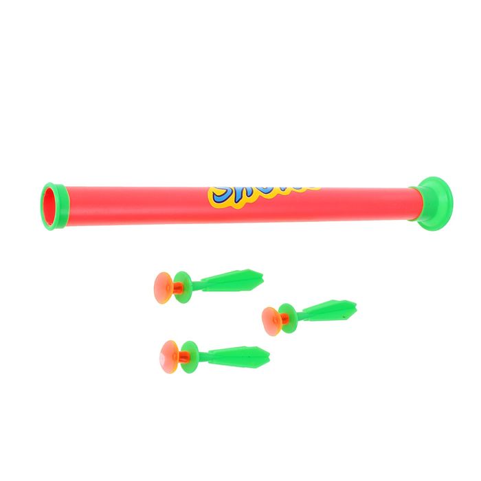 Духовая трубка "Стрелок", стреляет присосками, цвета МИКС