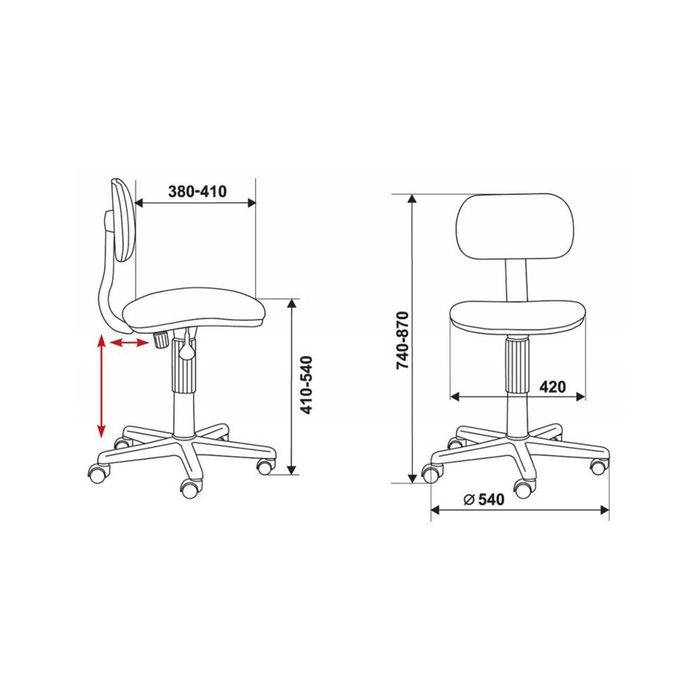 Кресло CH-201NX/53-11 коричневый, клетка шотландка