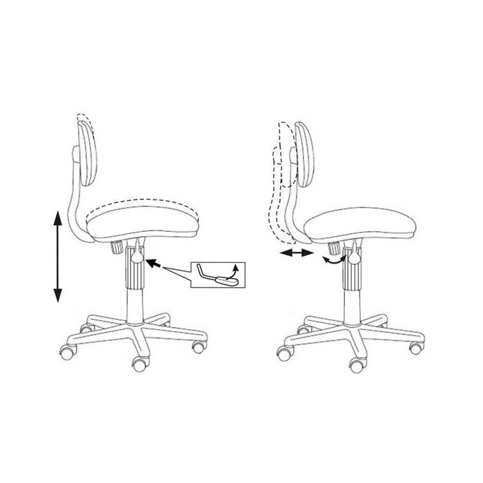 Кресло CH-201NX/DOGS-BL синий, собачки