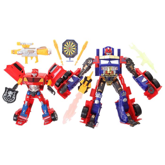 Игровой набор «Трансформеры», световые и звуковые эффекты, 2 шт, цвета МИКС