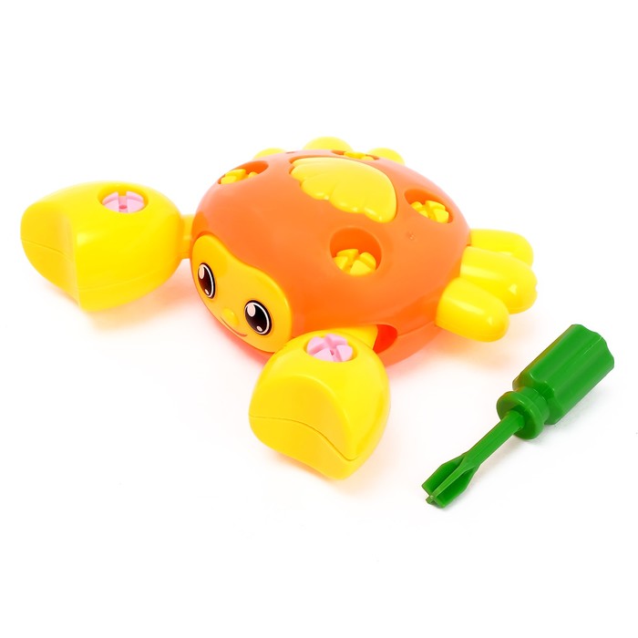 Конструктор для малышей «Краб», 17 деталей, цвета МИКС