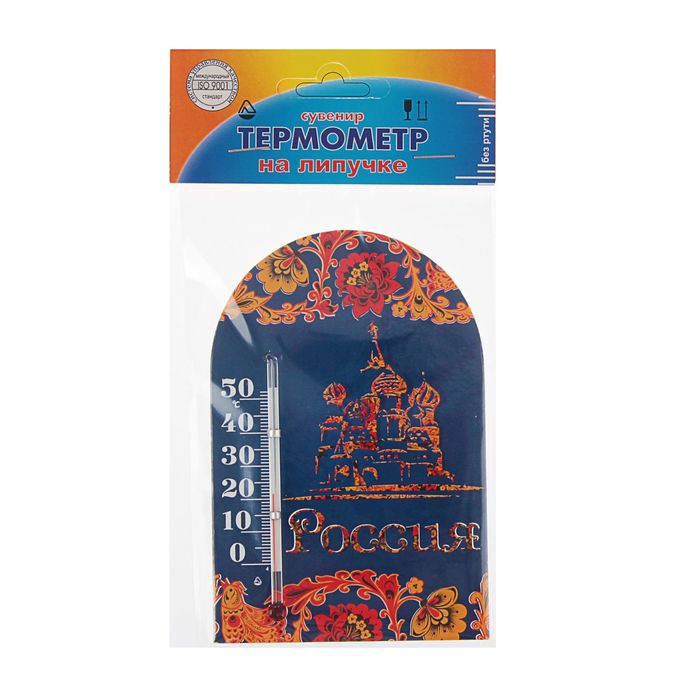 Термометр Сувенир Россия №7, липучка