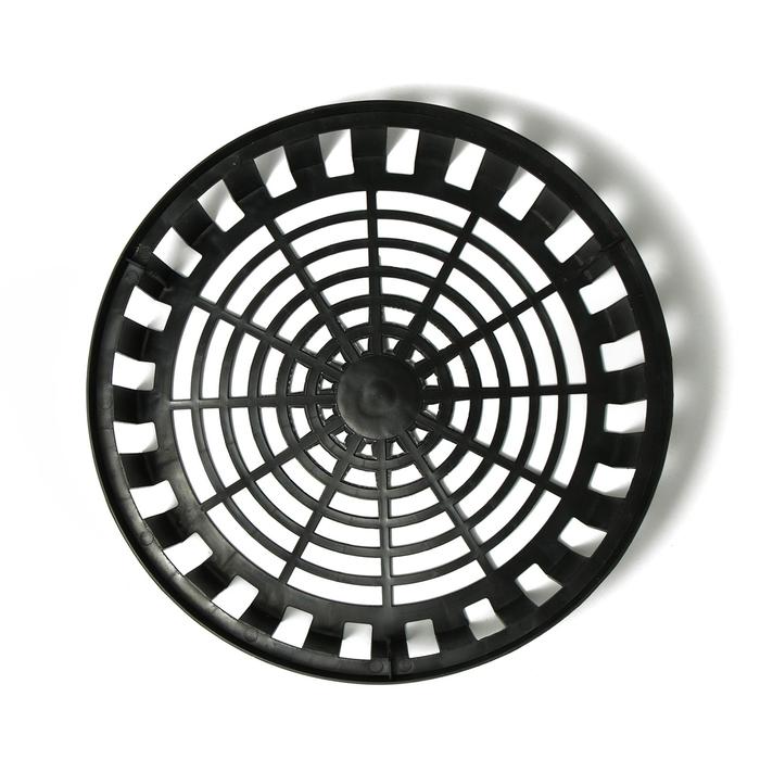 фото Корзина для луковичных, круглая, d = 30 см, h = 8 см, чёрная кострома пластик