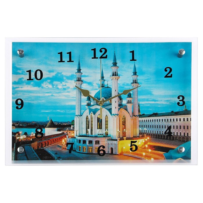часы настенные серия город мечеть кул шариф 20х25 см Часы настенные, серия: Город, Мечеть 25х35 см