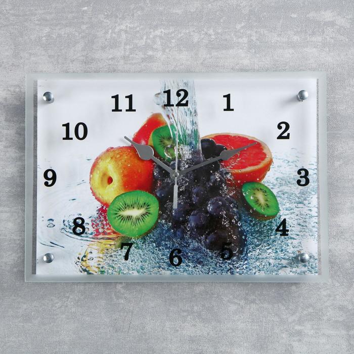 Часы-картина настенные, серия: Кухня, Цитрус, 25 х 35 см