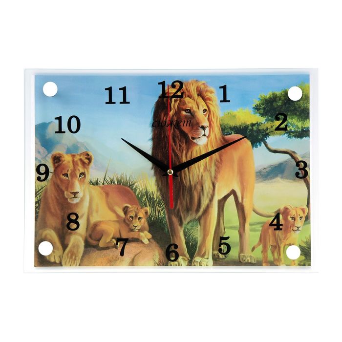 Часы настенные прямоугольные "Прайд" 25х35см микс