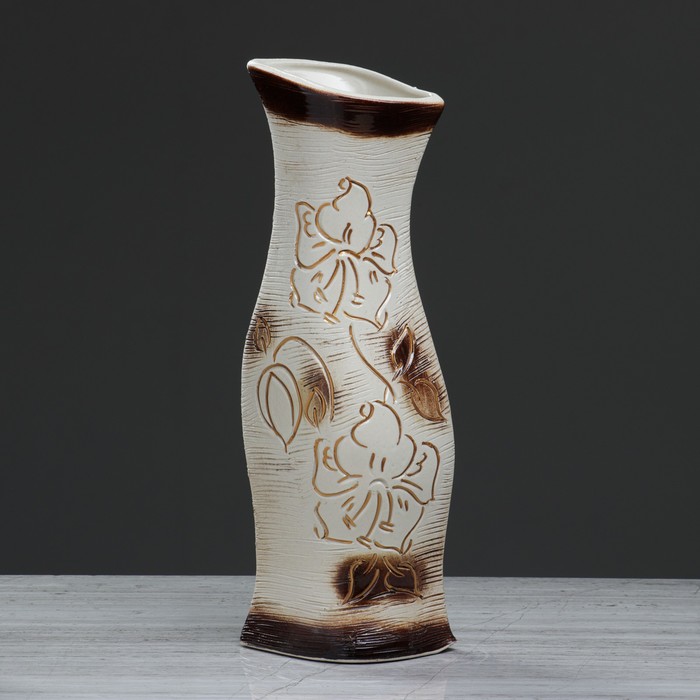 Ваза "Натали" большая, лилия, шамот, микс