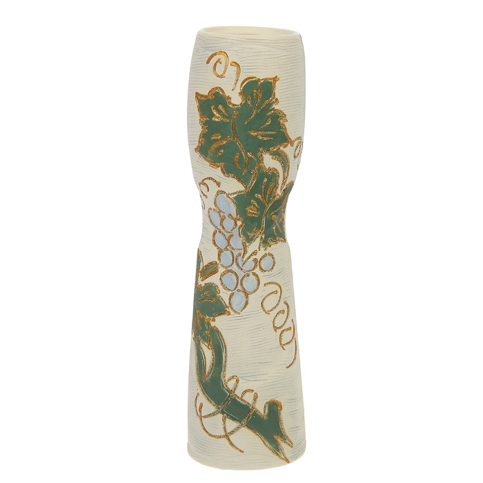 Ваза "Роксен" большая, виноград, шамот