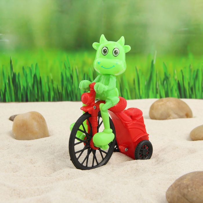 Животное инерционное "Велосипедист", МИКС