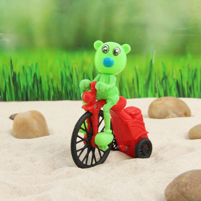 Животное инерционное "Велосипедист", МИКС