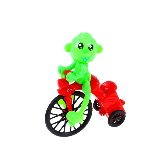 Животное инерционное "Велосипедист", МИКС