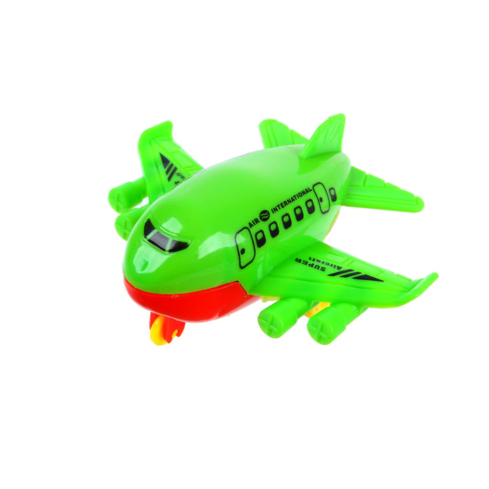 Самолёт инерционный "Авиалайнер", цвета МИКС