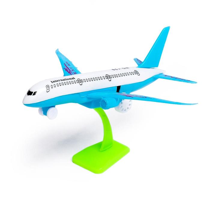Самолёт инерционный «Авиалайнер», цвета МИКС цена и фото