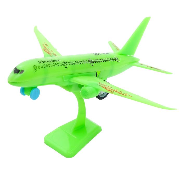Самолёт инерционный «Авиалайнер», цвета МИКС