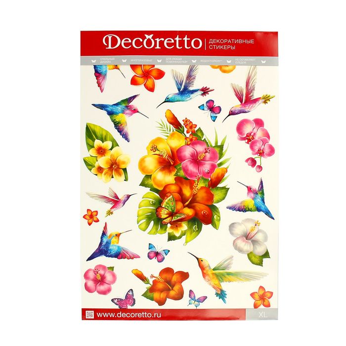 Наклейки интерьерные "Колибри"