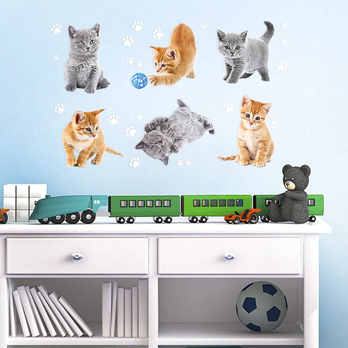 Наклейки интерьерные "Кот Борис"