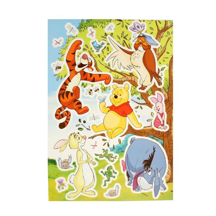 Наклейки интерьерные "Друзья Тигры и Пуха"