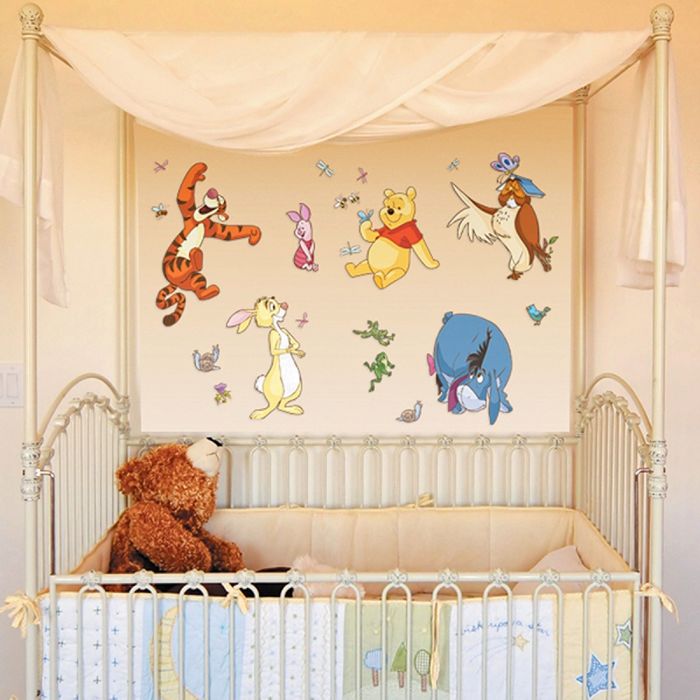 Наклейки интерьерные "Друзья Тигры и Пуха"