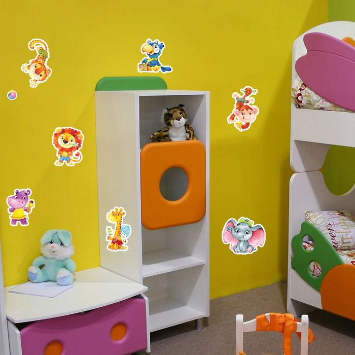 Наклейки интерьерные «Африканские звери»