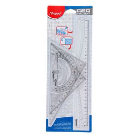 

Набор чертежный Maped Geometric 4 предмета, прозрачный, блистер