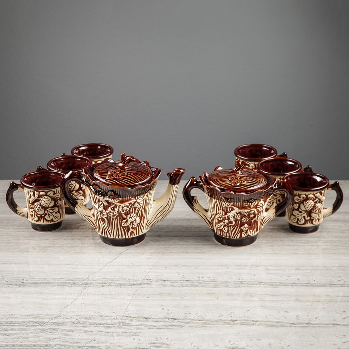 Набор чайный "Дубок" 8 предметов, 1,2 л