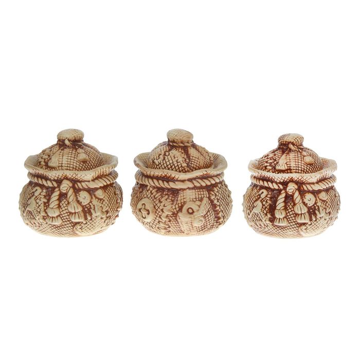 Набор для специй "Мешочек украинский" 3 предмета 0,25 л