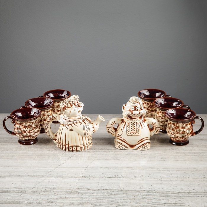 Набор чайный "Старики" 8 предметов, 1,2 л