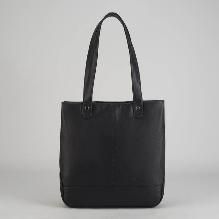 Сумка женская на молнии, 1 отделение, 1 наружный карман, тёмно-коричневая