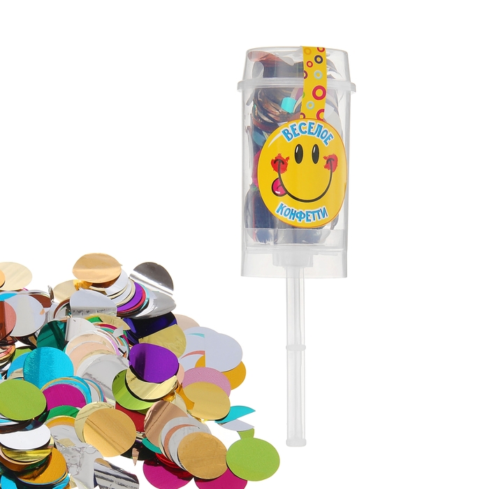 Конфетти в тубе "Веселое конфетти" 10 грамм