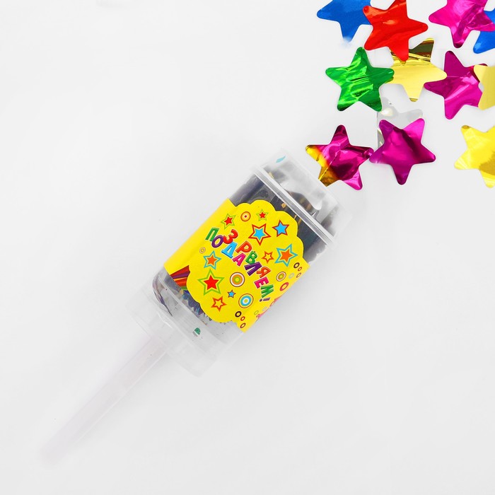 Конфетти в тубе "Поздравляем!" 10 грамм