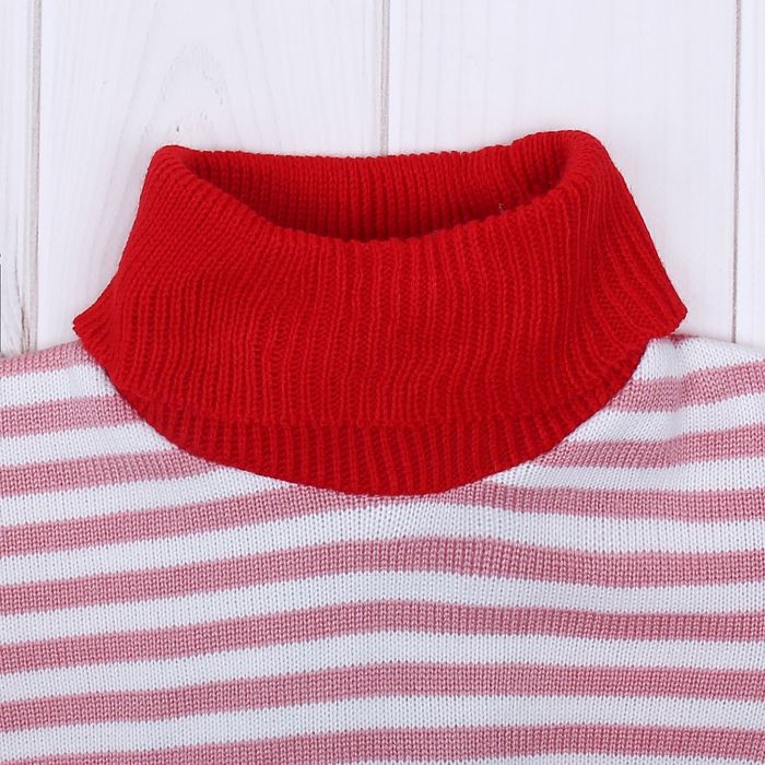 Свитер "Полосочка", рост 80-86 см, цвет белый микс 1205_М