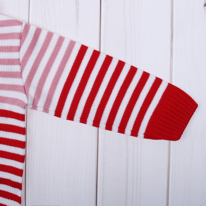 Свитер "Полосочка", рост 80-86 см, цвет белый микс 1205_М