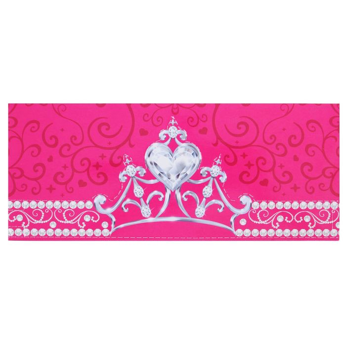 Пакет ламинированный вертикальный "Милой Принцессе", Принцессы, 18 х 23 см, + мини-открытка, бумажная корона