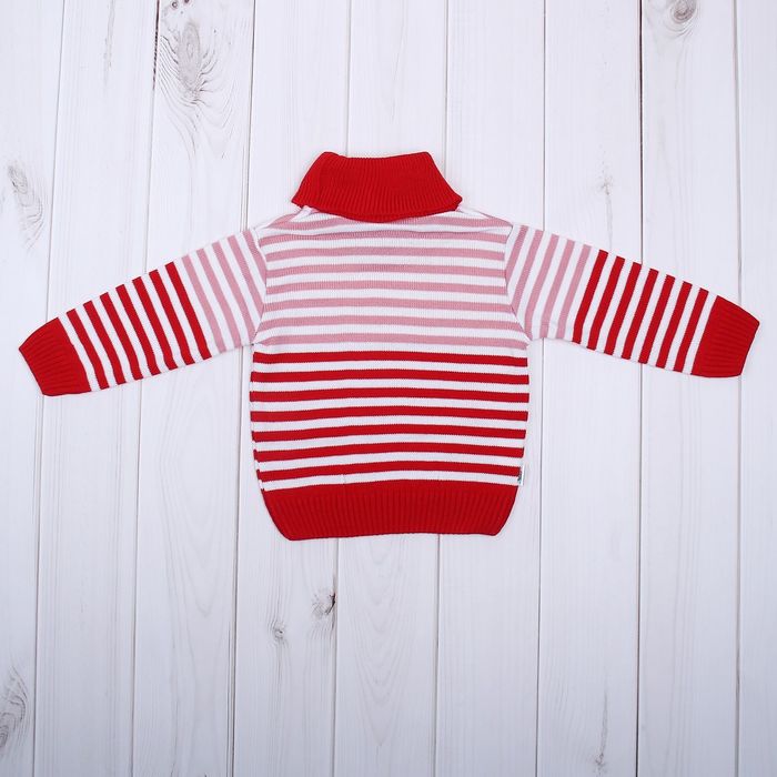 Свитер детский "Полосочка", рост 68-74 см, цвет белый микс 1205_М