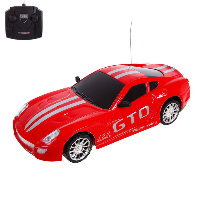 Машина радиоуправляемая "Гонка", масштаб 1:18 световые эффекты, цвета МИКС