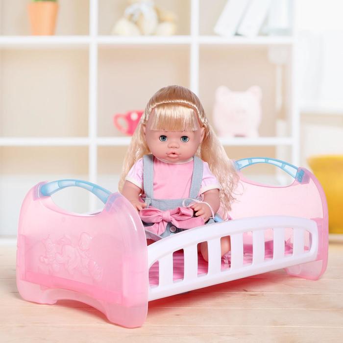 Пупс "Кроха" с аксессуарами, пьёт из бутылочки, писает в горшочек, звуковые эффекты, МИКС