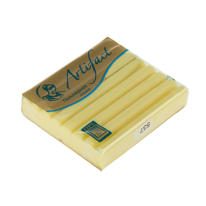 Пластика - полимерная глина 50 г шифон Лимонный мармелад