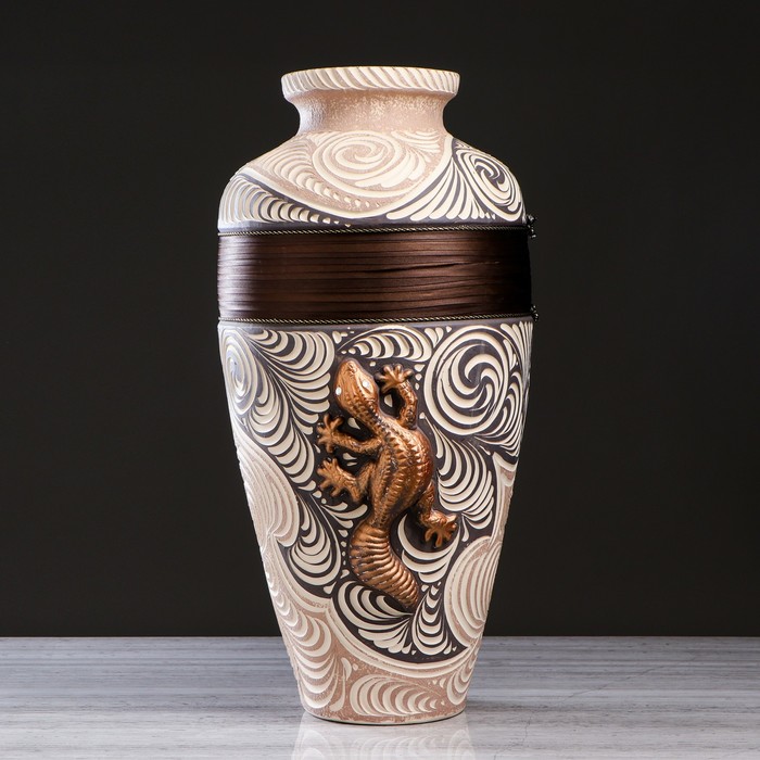 Ваза напольная "Алман" шамот, микс