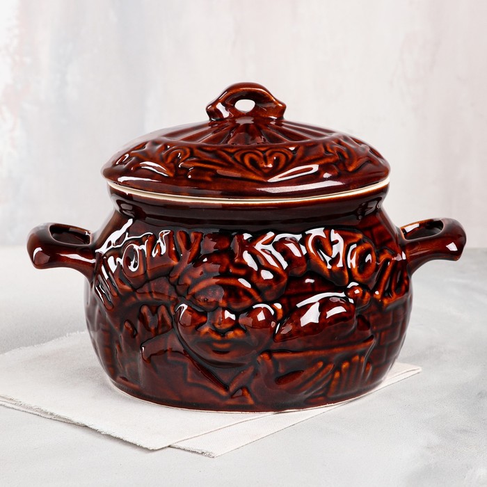 Горшок духовой с крышкой 