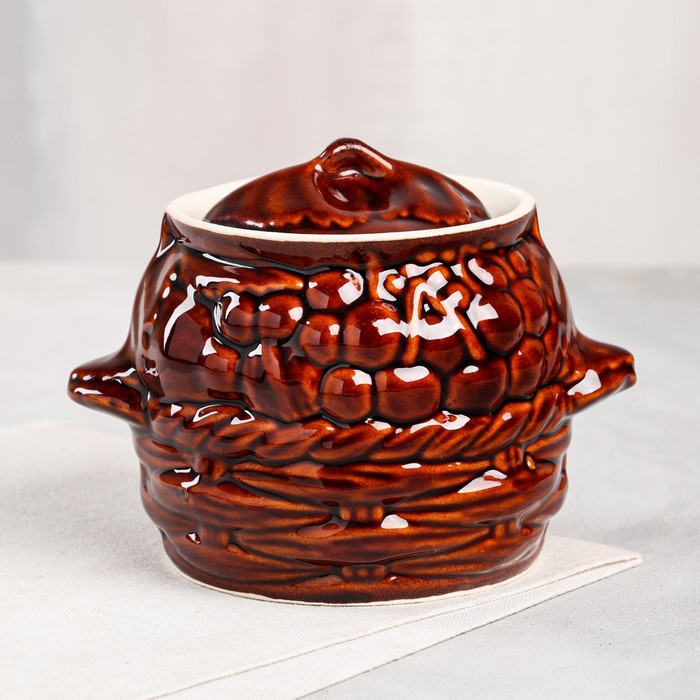 Горшочек для запекания с крышкой 