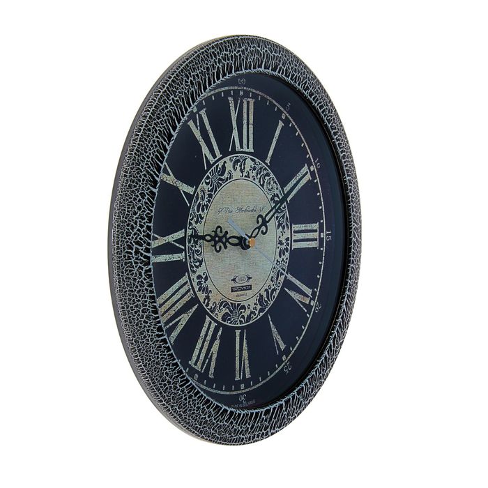Часы настенные круглые "Принт", d=29 см, чёрные