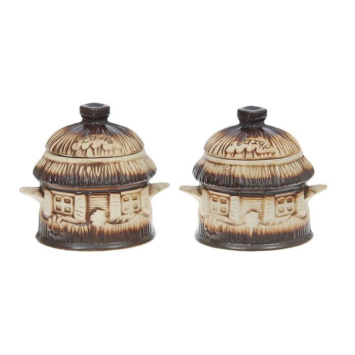 Набор для специй "Домик" соль, сахар 0,8 л