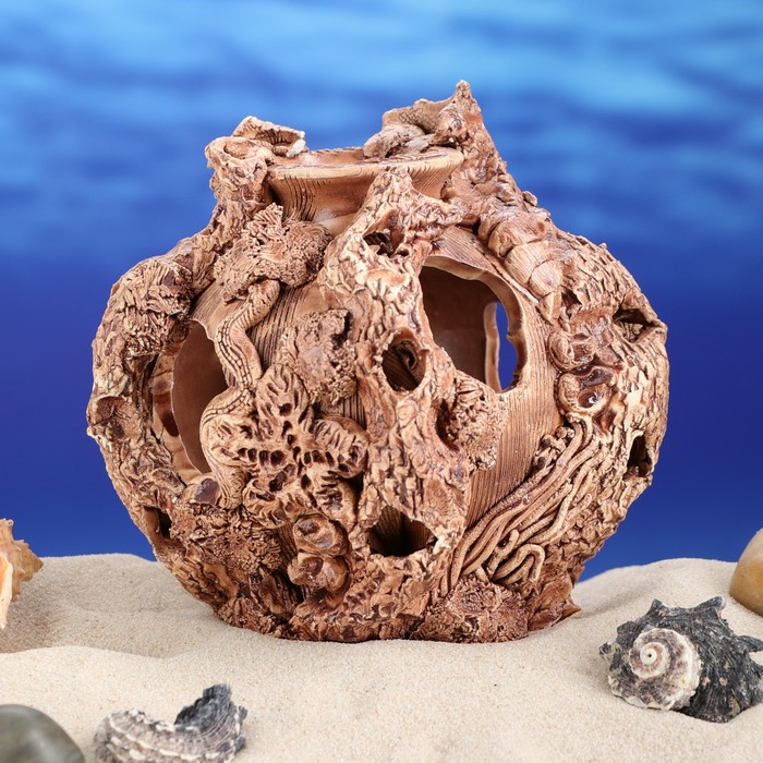 Декорации для аквариума "Амфора с деревом"