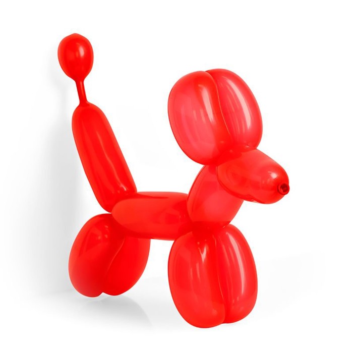 Шар для моделирования 260, пастель, набор 100 шт., цвет красный