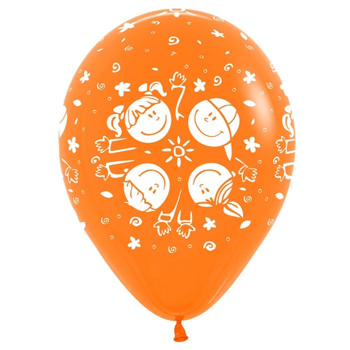 Шар латексный 12" "Детки", пастель, набор 50 шт., 3 дизайна, цвета МИКС