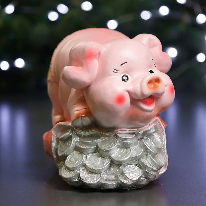 Копилка "Свинка на монетах"