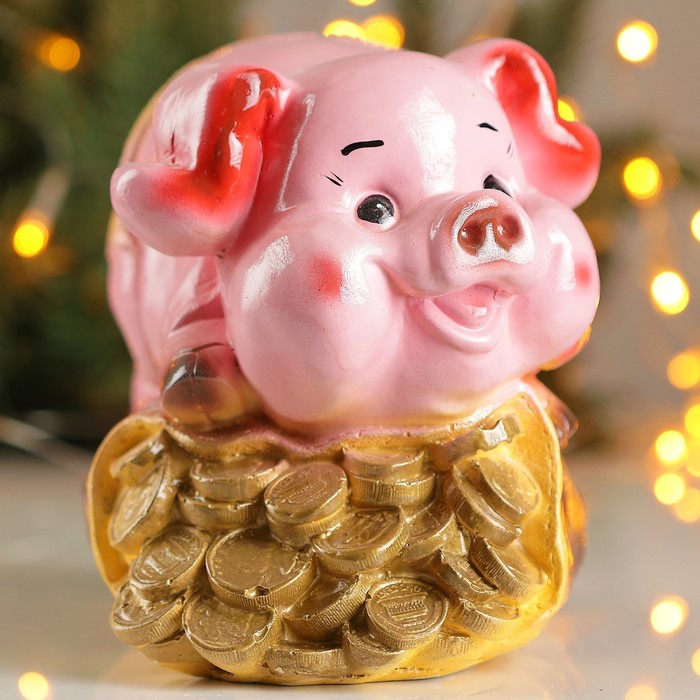 Копилка "Свинка на монетах"