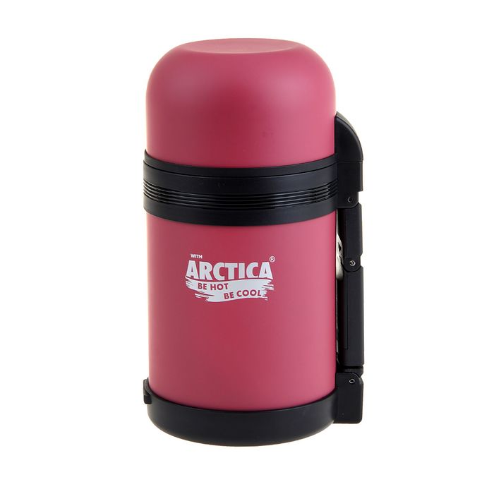 Термос универсальный «Арктика», бытовой, вакуумный, 0.8 л, розовый