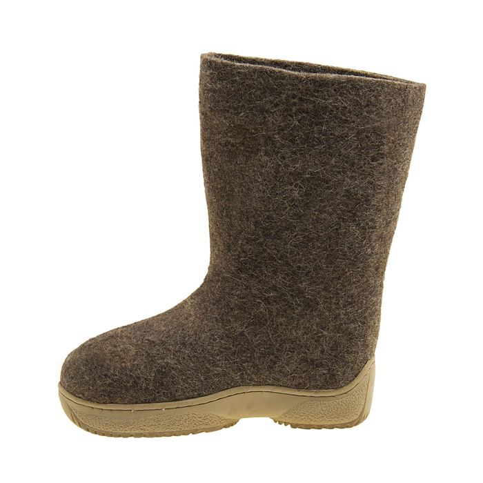 Валенки грубошерстные серые, на нескользящей подошве МИКС, р. 36