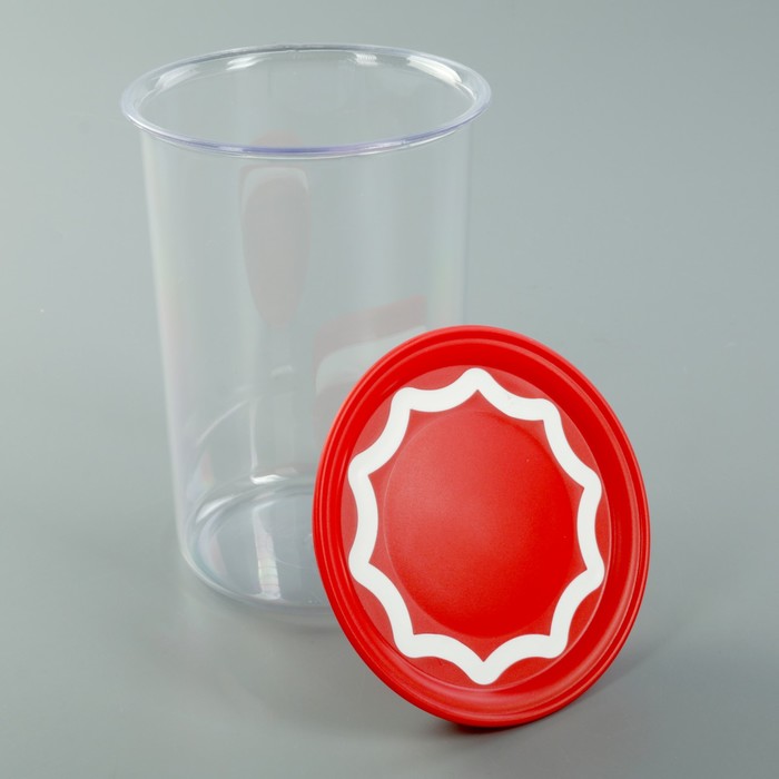 Банка 1 л с вакуумной крышкой, цвет МИКС